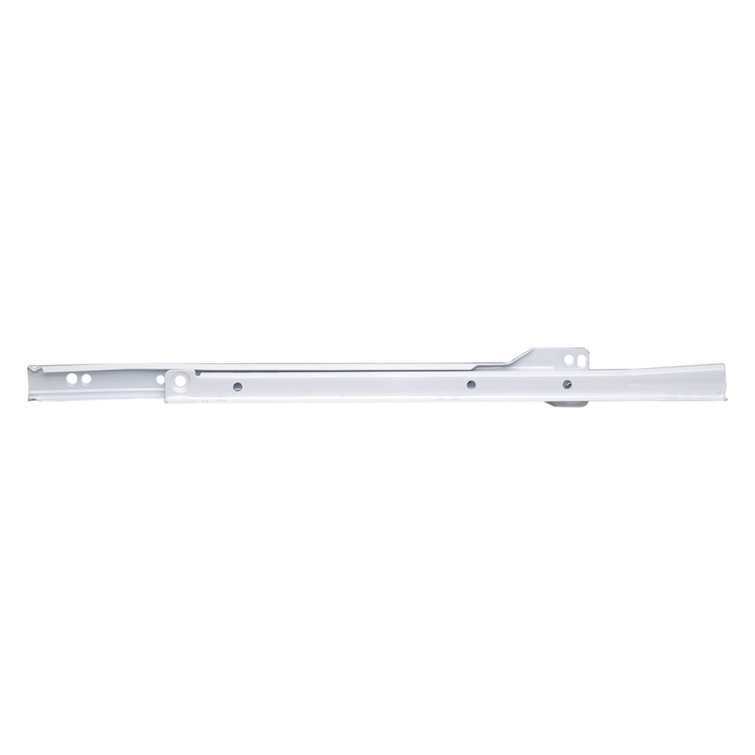 Drawer Slide Bottom Mount 3/4 Extension White Finish