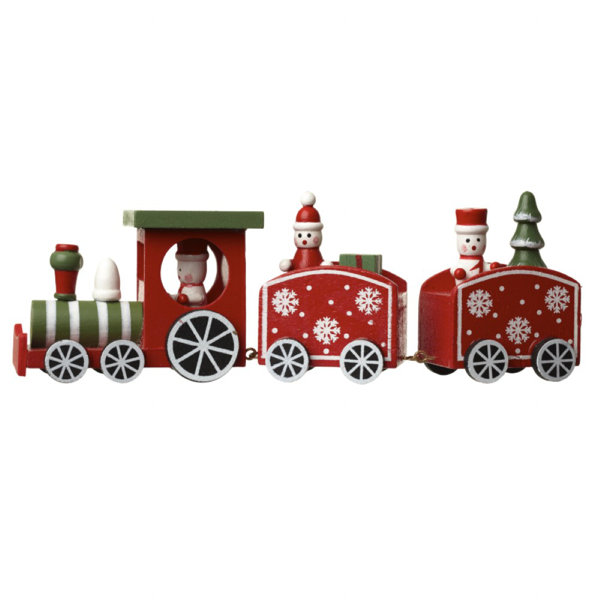 ceramic christmas train decoration