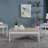 3-Piece Distressed Pine And White Coffee Table Set