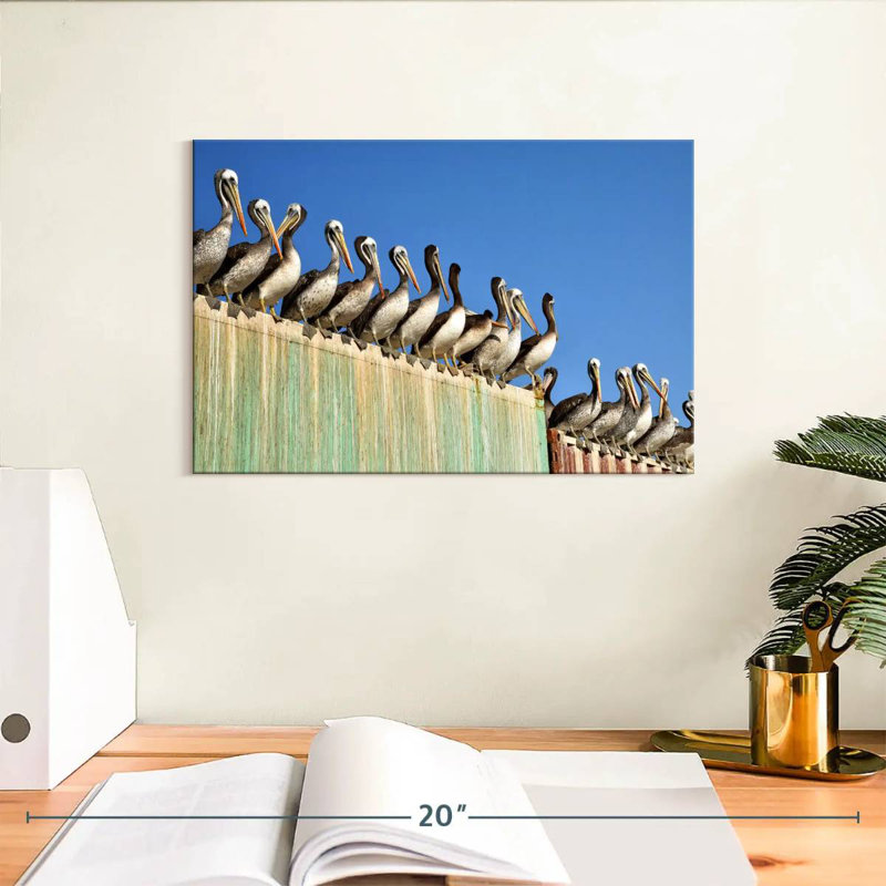 Brampt Pelican Party, 8" H x 12" W