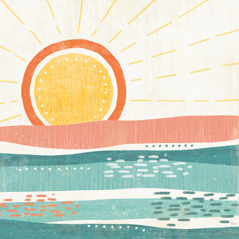 " Sweet Summer VI " by Veronique Charron Painting Print, 12" H x 12" W x 1.25" D