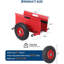 Chariot à panneaux avec roues en caoutchouc massif de 8 po, chariot mobile avec pince réglable, capacité de 600 lb, chariot de manutention pour cloison sèche, portes, matelas et panneaux-133706120