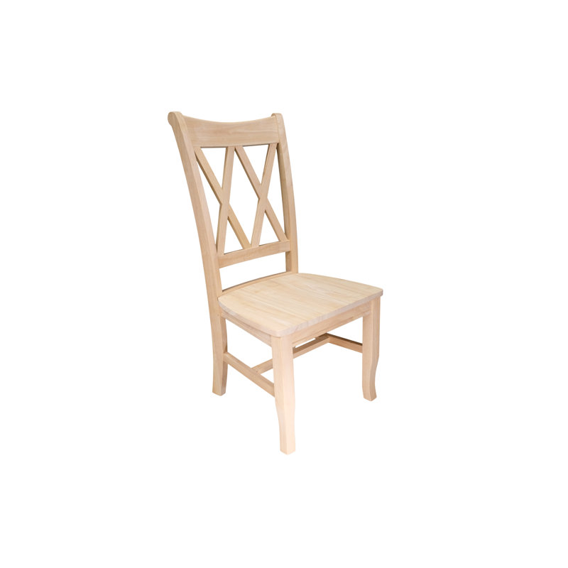 Chaise d'appoint en bois massif Harlean