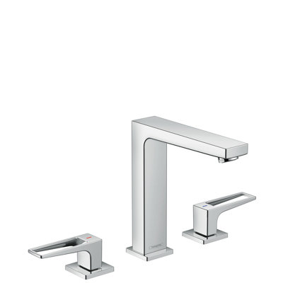 Metropol Low Flow Water Saving Widespread Bathroom Faucet with Drain Assembly