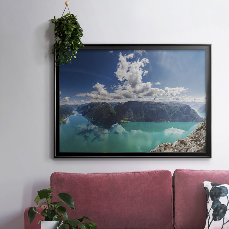 «Reflection I», reproduction sur toile, H 30 po x l 44 po x P 1,5 po, Noir