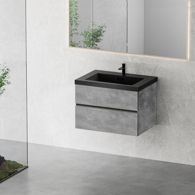 Meuble-lavabo mural moderne pour salle de bain
