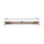 Lit simple en bois d'hévéa massif blanc avec 2 tiroirs, mouvement de tiroir fluide, bois de construction, structure stable, grande capacité de rangement-699328300