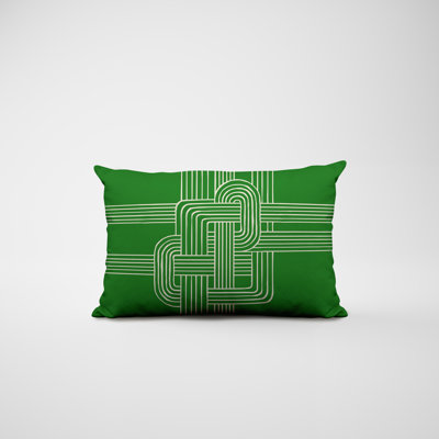 Polyester / Mélange de polyester Housse de coussin rectangulaire intérieure / extérieure lombaire et insert