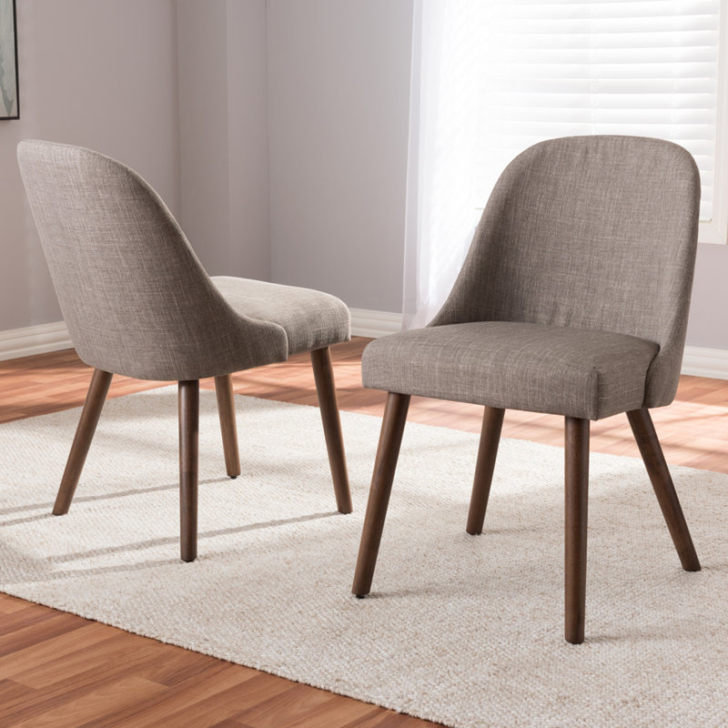 18.7'' H Upholstered Side Chair, Light Gray