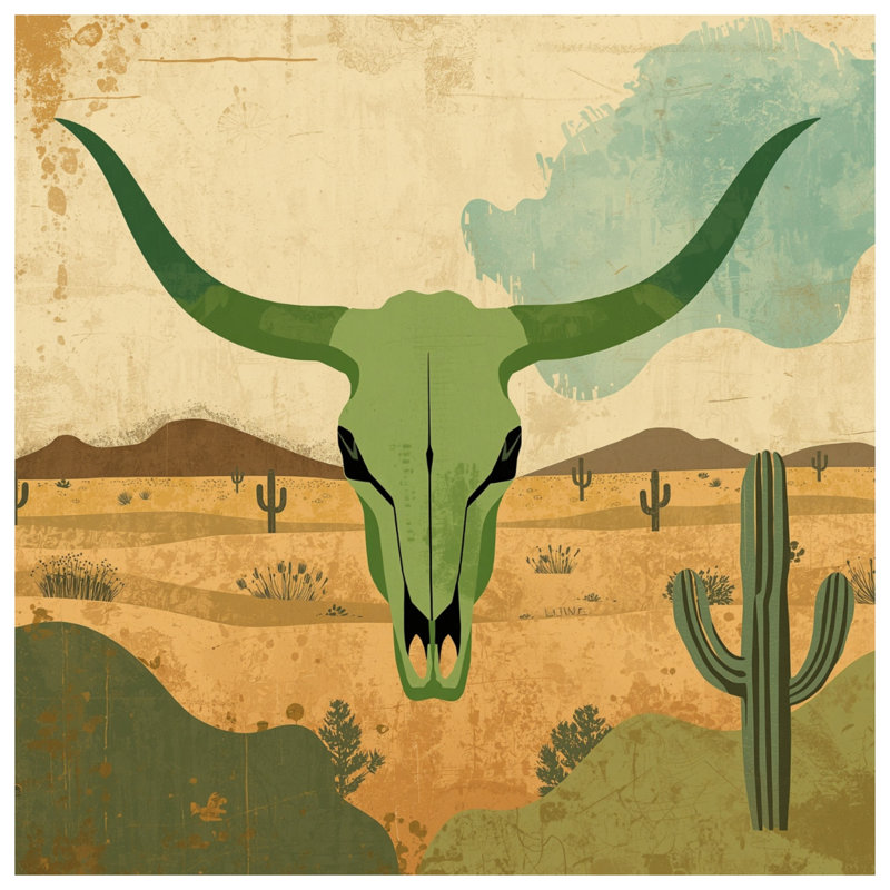 Édredon Green Bull Skull, Twin Extra Long