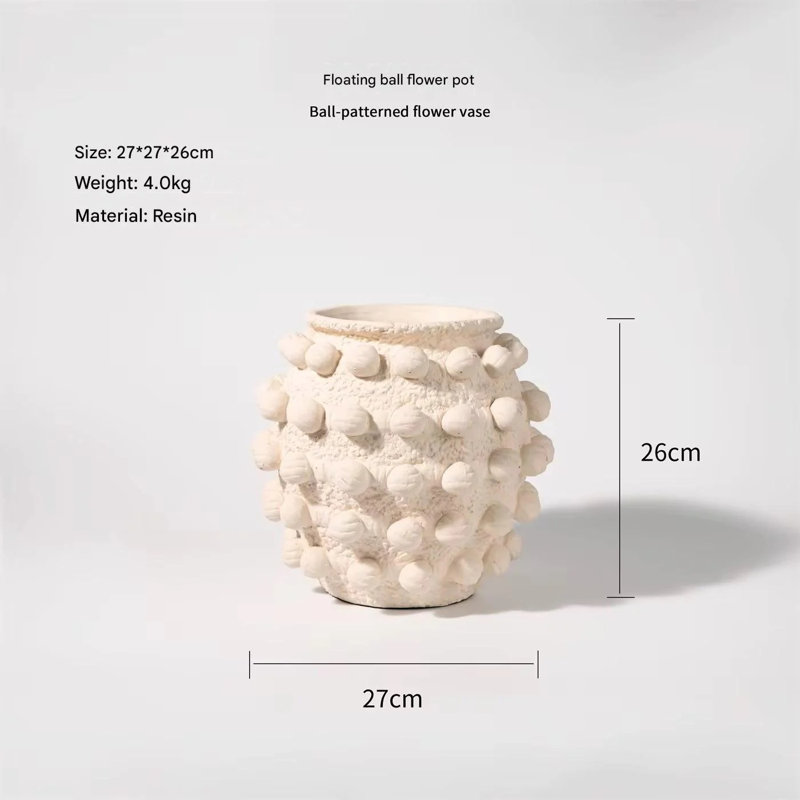 Vase moderne en résine