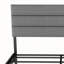 Base de lit tapissier grand format avec tête de lit, aucun sommier requis, rangement sous le lit 14 po-221993683