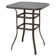 Coleburn Square 2- Outdoor 32 Inch Square Bar Table, Tempered Glass Tabletop with Double Layer Construction, for Patio,  Black with Gold Speckles