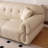 Minimalist Cream Upholstered Sofa