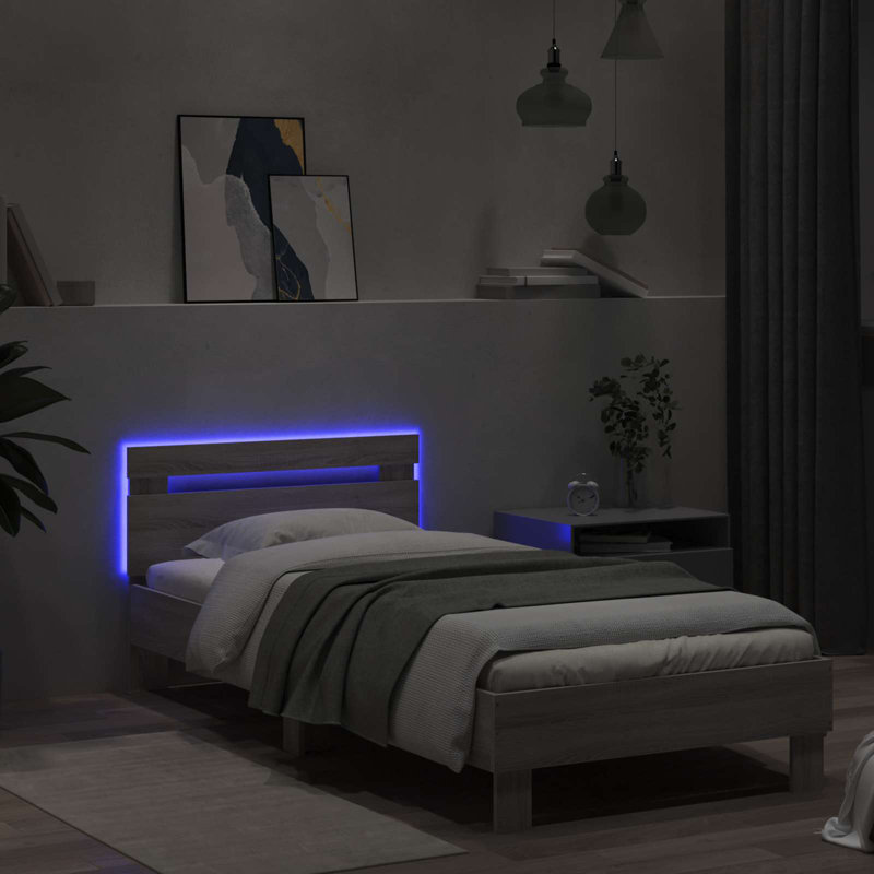 Bed, Grey Sonoma