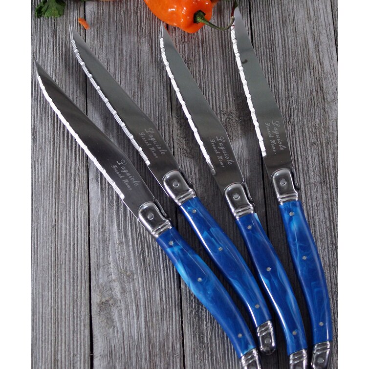Farberware 4pc Laguiole Steak Knife Set White/silver : Target