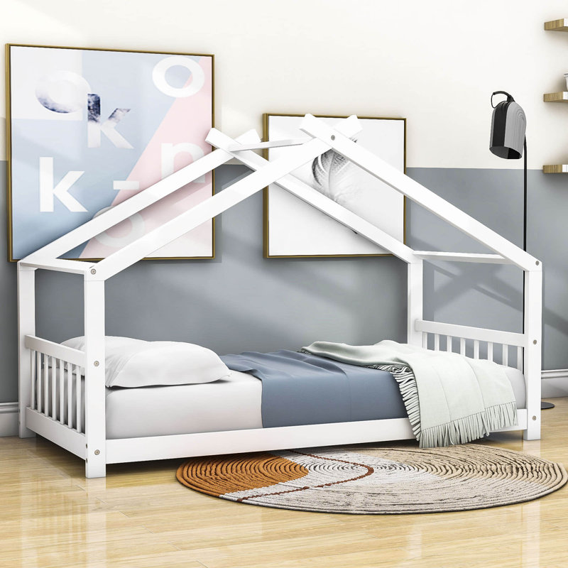Lit plateforme Lorilei, Blanc, Simple
