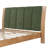 Arden Mid-Century Modern Wood Bed Frame With Green Finish And Headboard-118707264-118707261