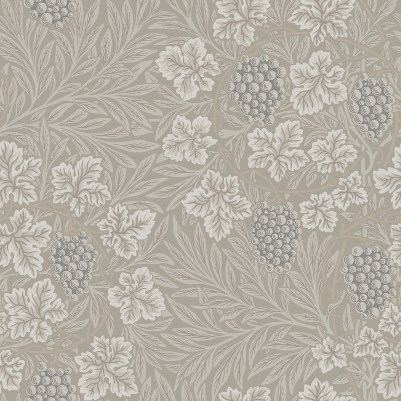 Alexavia Leafy Grape Vine 10.05m x 53cm Wallpaper Roll, Multicolor Red