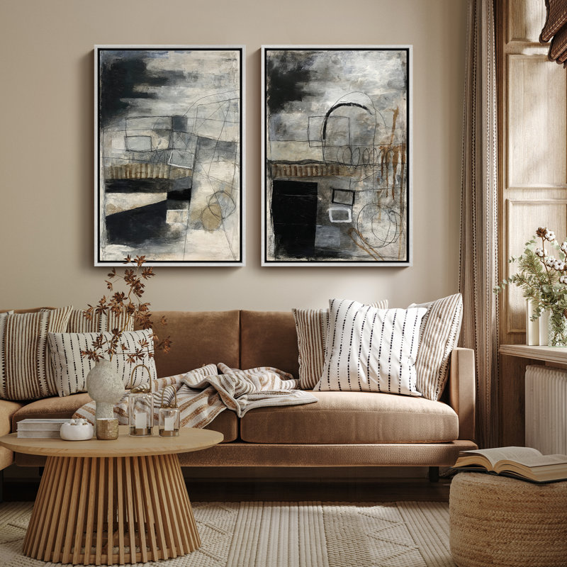 Art mural encadré, rétro, antique et classique pour chambre à coucher - 16 po x 24 po, H 24 po x l 16 po, Blanc