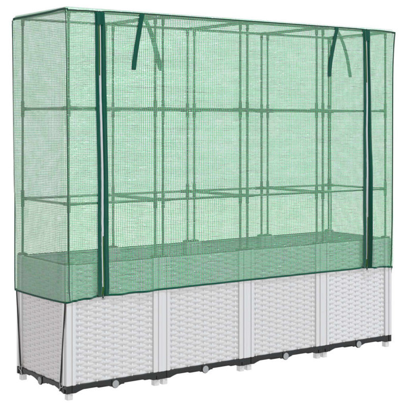 Bauer Raised Garden Bed, White