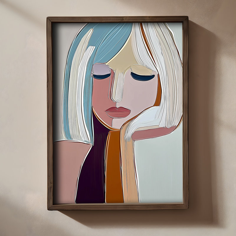 Stunning Decorative Framed MDF Painting, 13.8 x 18.5 x 0.8 inches | 100% MDF with 3 mm Thickness, Elegant Pine Wood Frame | UV Printed Artwork for Home Decor, Perfect for Living Room & Bedroom Accent