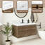 Armoire murale de salle de bain 48 po avec lavabo mural flottant-1984475203