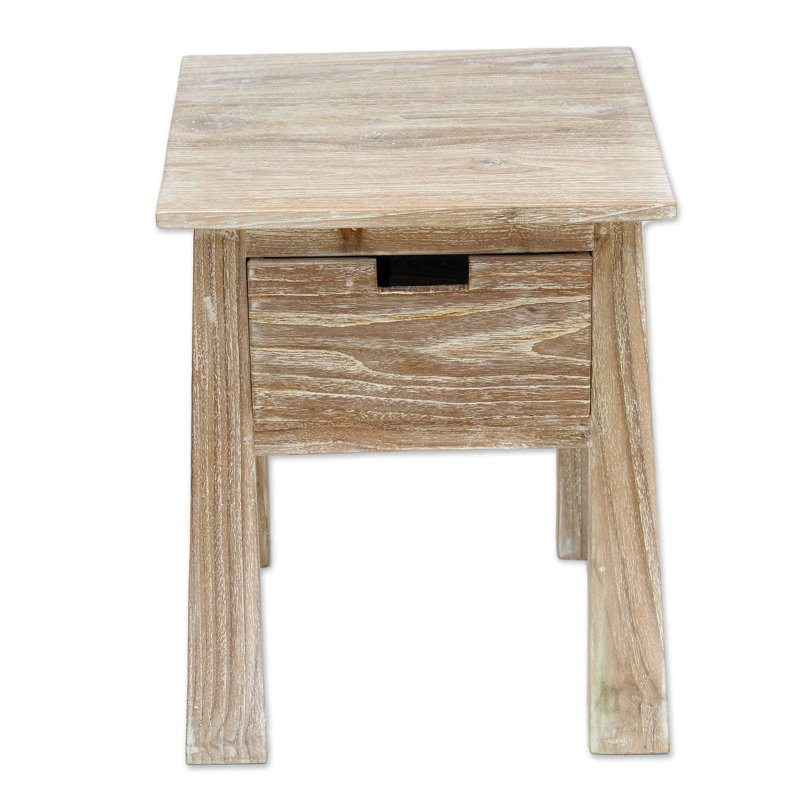 Solid Wood End Table