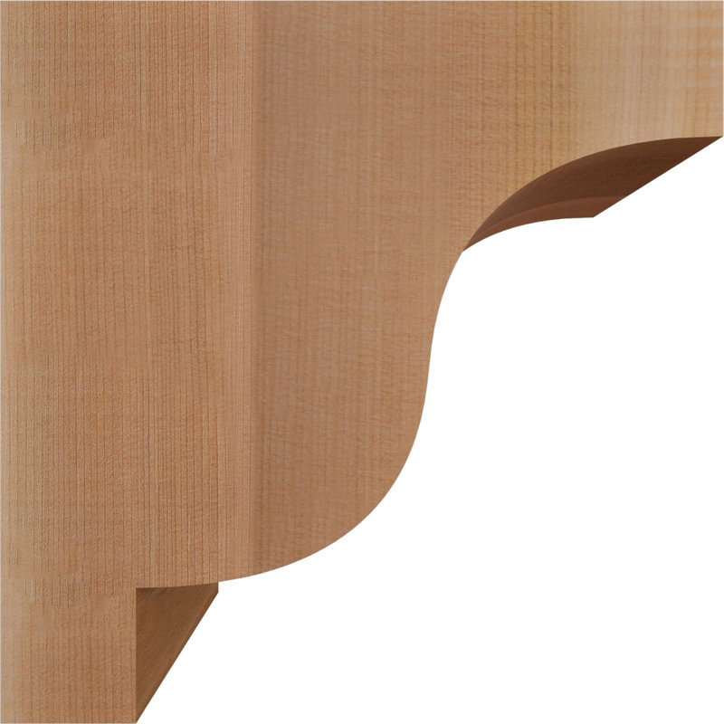 Newport Corbel, H 10 po x l 5,5 po x P 10 po, Cèdre rouge, Lisse