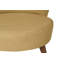 Fauteuil à oreilles rustique brun laiteux, structure en bois massif, 31,5 po x 29,1 po x 29,1 po | Tissu 100% polyester facile à nettoyer avec 32 mousses en mousse pour plus de confort | Parfait pour les espaces de vie de style hôtelier et scandinave-1793148372