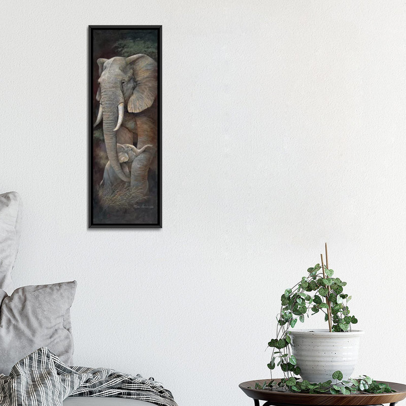 «Protective Care», reproduction d'art sur toile, H 36 po x l 12 po x P 1,5 po, Cadre noir