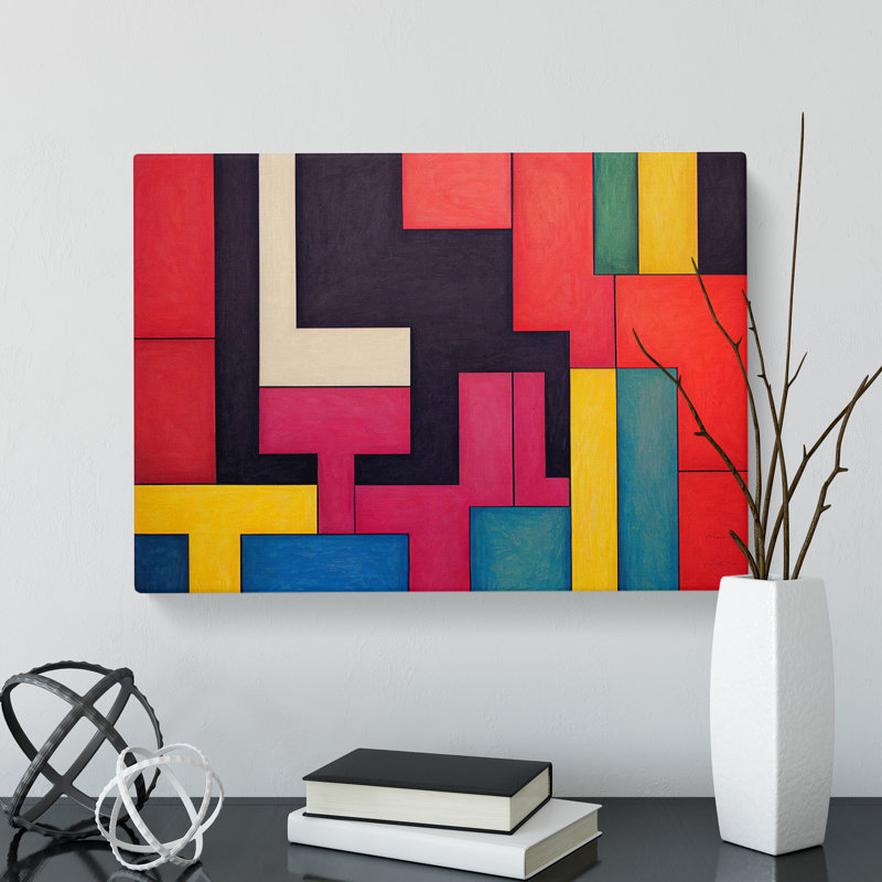 Bauhaus Abstract Vol.3 - Wrapped Canvas Print, 35cm H x 50cm W x 3cm D