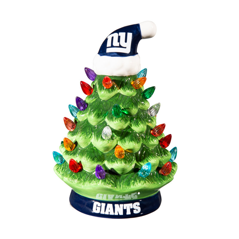 Arbre de Noël en céramique 8 po Maclachlan, Giants de New York