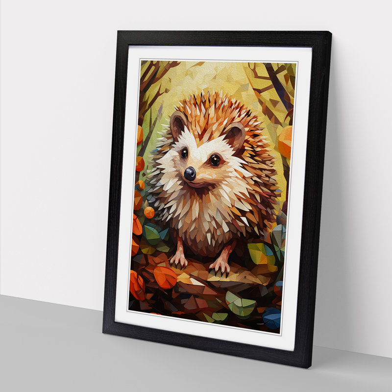 Hedgehog Cubism No.2 - Framed Print