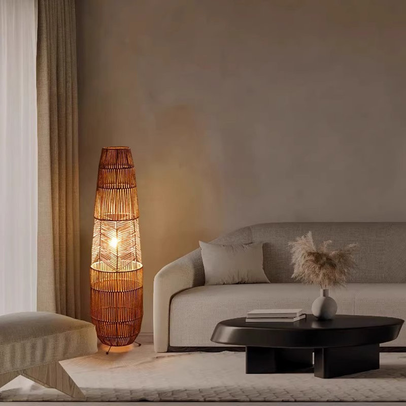 Lampes de plancher en fer brun