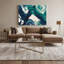 Aquarelle abstraite, art mural bleu sur toile 11-1170410977