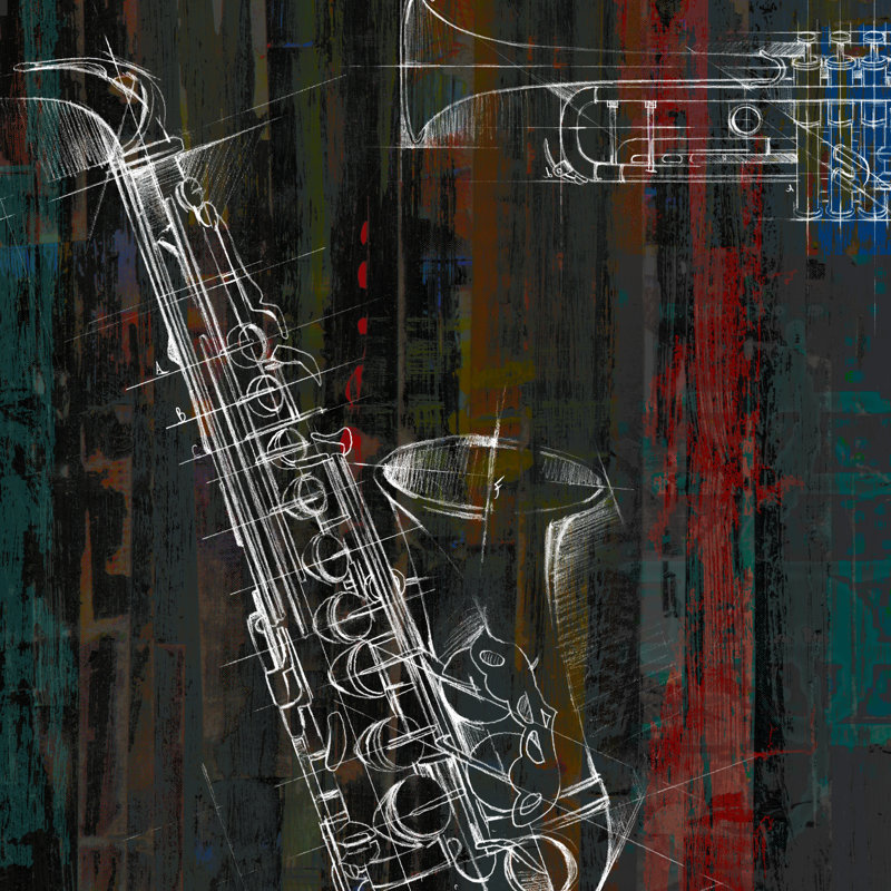 That Jazz II, H 12 po x l 12 po x P 1,25 po