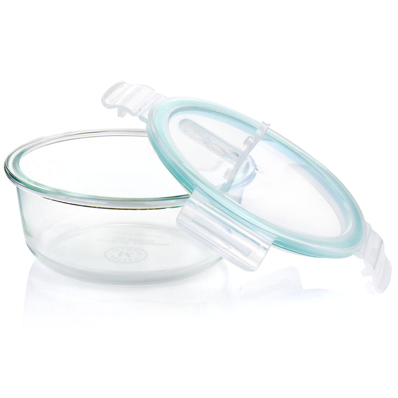 Blue Glass Stain-resistant Freezer Safe Bowl Set