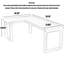 Bureau moderne en bois massif en forme de L-846502401