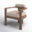 Chaudry Wood Outdoor Dining Armchair with Cushion