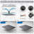 16 Inch Oversize Stainless Steel Rain Shower Head  Matte Black High Pressure Shower Head, Square Rainfall Showerhead  Waterfall Full Body Coverage  Universal Ceiling Or Wall Mount