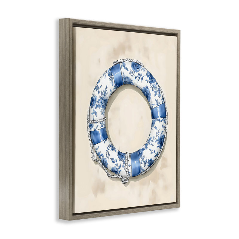 Cadre flottant bleu, girouette, par Arlington Prints, H 21 po x l 17 po, Cadre flottant orme Montalcino