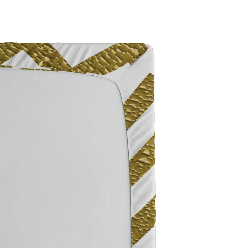 Microfiber Chevron Fitted Sheet, Full Fitted Sheet
