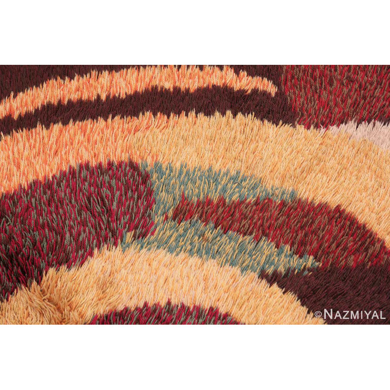 Scandinavian One-of-a-Kind Round 6' X 6' Area Rug