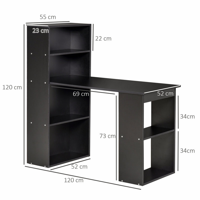 Fogleman Computer Desk, Black