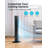 Tower Fan, 36”oscillating Bladeless Fans With Remote, Quiet Cooling, 3 Modes, Multiple Speed Settings,12h Timer, Led Display With Auto Off, Portable Floor Fan For Bedroom Living Rooms Office-88761595