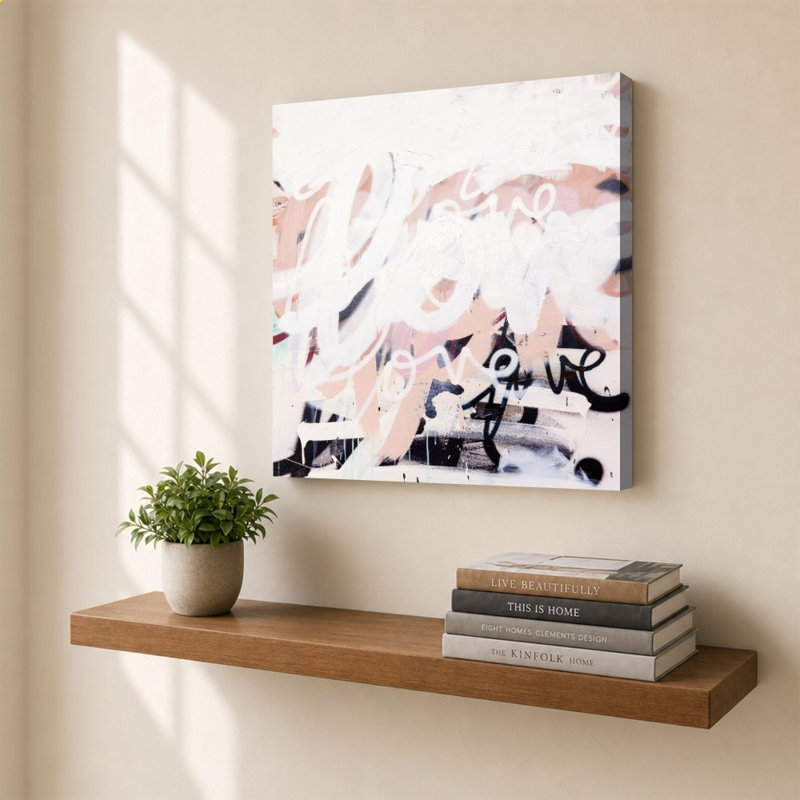 «Love on Steroids» par Kent Youngstrom - impression sur toile, 36" H x 36" W, Does Not Apply