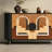 Pinhua Wood Veneer Rounded Buffet Table