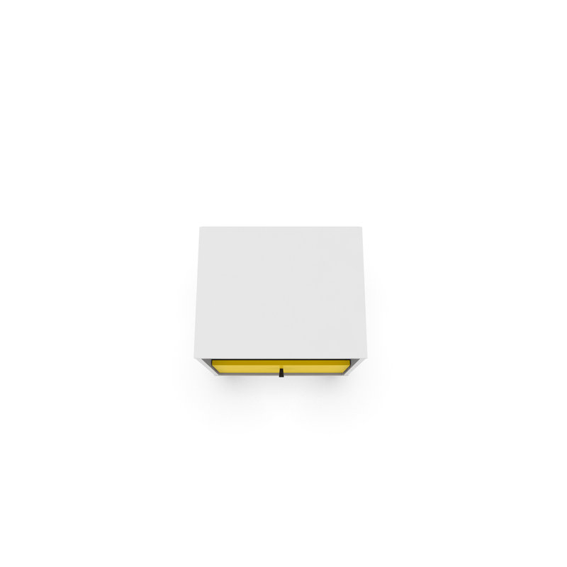 Table de chevet 18 po Liberty en blanc et jaune (table de chevet seulement), Jaune / Blanc