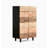 Modern minimalist black walnut solid wood shoe cabinet